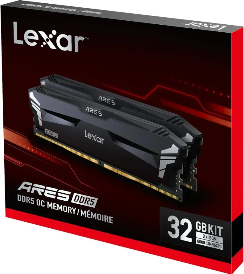 Lexar Ares 32 Go Kit 2x16Go DDR5 6000 MHz - vue 5