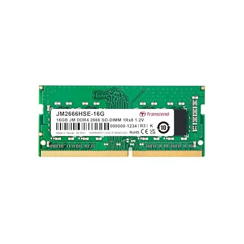 Transcend JetRAM 16Go DDR4 2666 SO-DIMM CL19