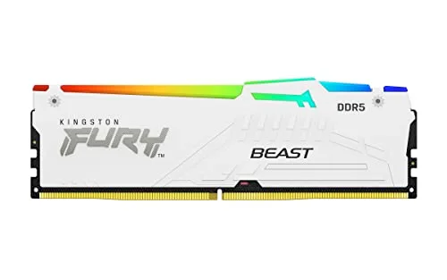 Kingston FURY Beast RGB 16 Go DDR5 5600 MHz Blanc