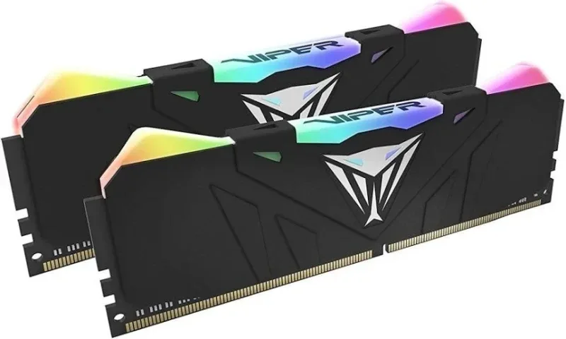 Patriot Viper Steel 16 Go Kit 2x8Go DDR4 3200 MHz RGB - vue 3