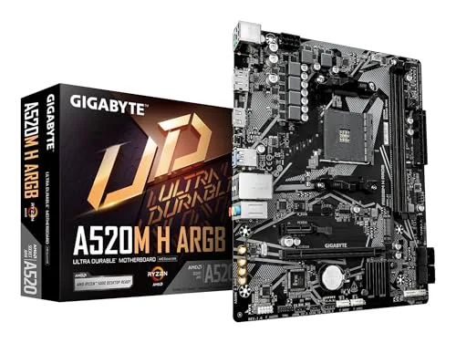 Gigabyte A520M H ARGB Carte mère AM4 Micro ATX DDR4