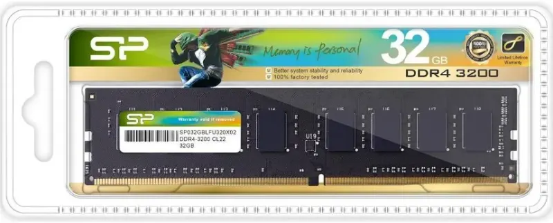 Silicon Power 32 Go DDR4 3200 MHz - vue 5