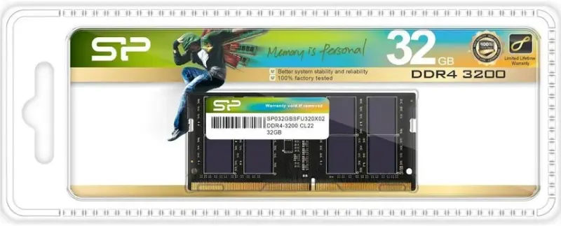 Silicon Power 32 Go DDR4 3200 MHz - vue 3