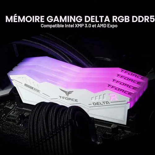 Team Group Delta RGB 32 Go Kit 2x16Go DDR5 6000 MHz - vue 2