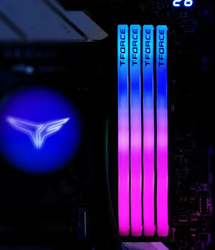 Team Group Delta White 32 Go Kit 2x16Go DDR5 7600 MHz RGB - vue 5