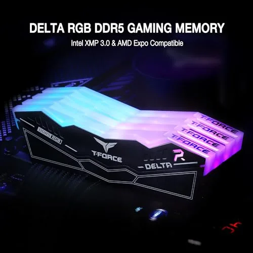Team Group T-Force Delta RGB 32 Go Kit 2x16Go DDR5 6000 MHz - vue 2