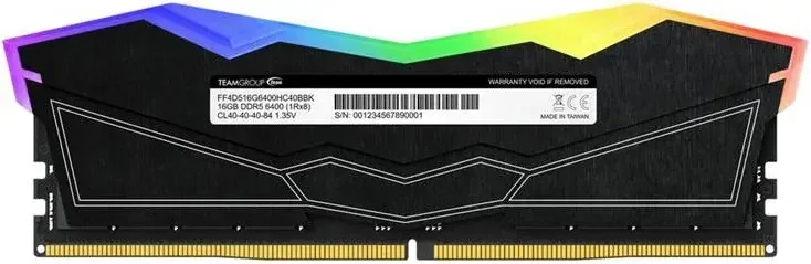 Team Group T-Force Delta RGB 32 Go Kit 2x16Go DDR5 6400 MHz - vue 5