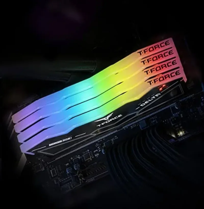 Team Group T-Force Delta RGB 32 Go Kit 2x16Go DDR5 7600 MHz - vue 3