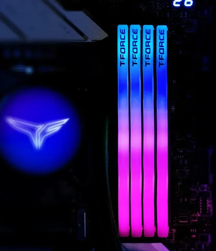 Team Group T-Force Delta RGB 32 Go Kit 2x16Go DDR5 7600 MHz - vue 5