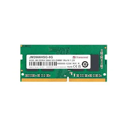 Transcend JetRam 8Go DDR4 2666 MHz SO-DIMM