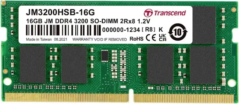 Transcend JetRam 16 Go DDR4 3200 MHz