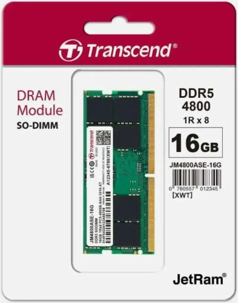 Transcend JM4800ASE 16 Go DDR5 4800 MHz - vue 4