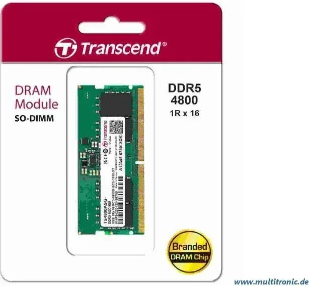 Transcend JM4800ASE 16 Go DDR5 4800 MHz - vue 5