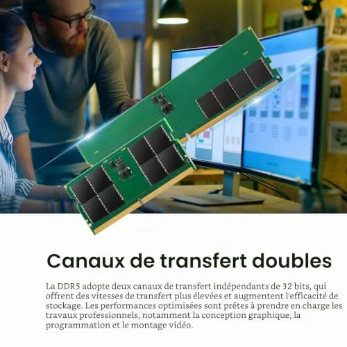 Transcend JM4800ASG 8 Go DDR5 4800 MHz - vue 5