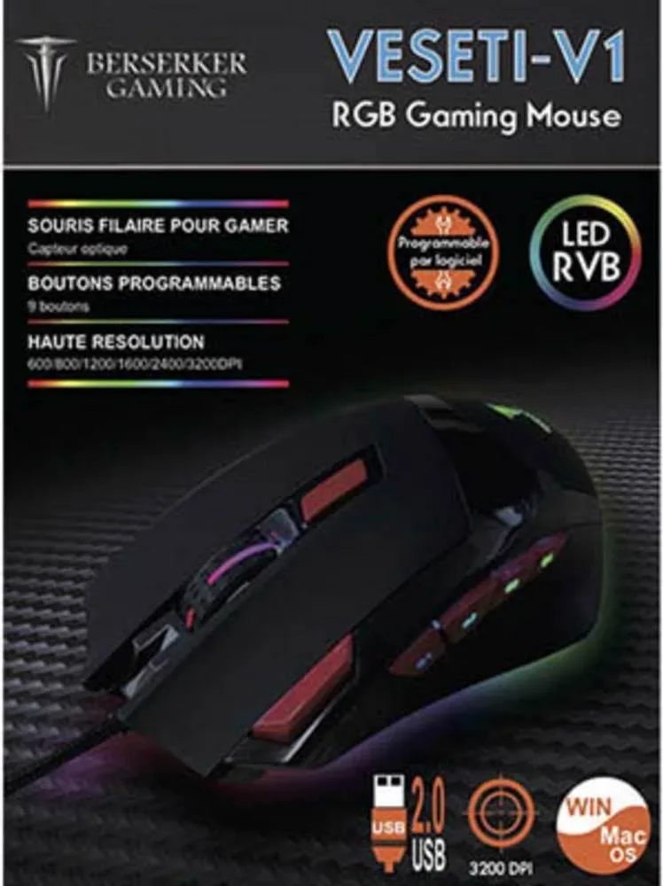 Berserker Gaming Alpha Omega Players V1 Noir - vue 2
