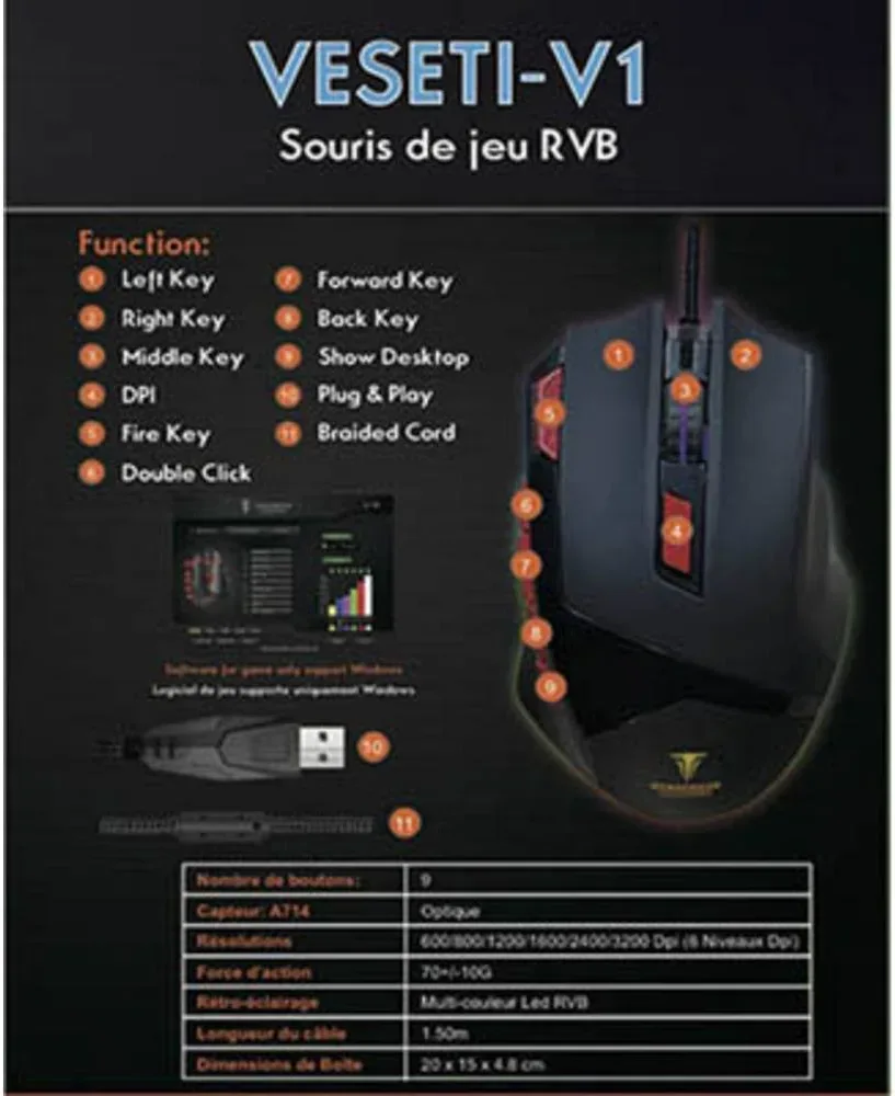 Berserker Gaming Alpha Omega Players V1 Noir - vue 3