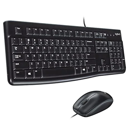 Logitech MK120 Clavier et souris USB QWERTZ noir