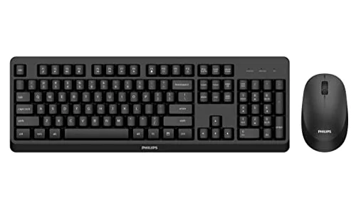 Philips SPT6307BL/16 clavier-souris sans fil QWERTY espagnol