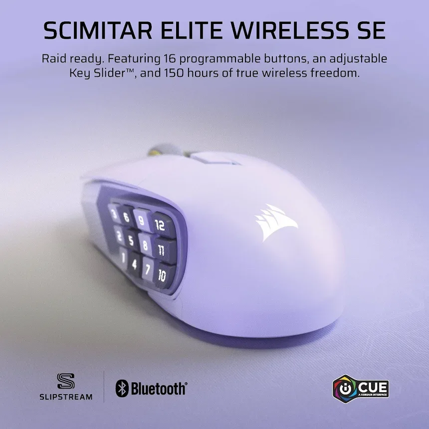 Corsair Scimitar Elite SE Blanc - vue 5