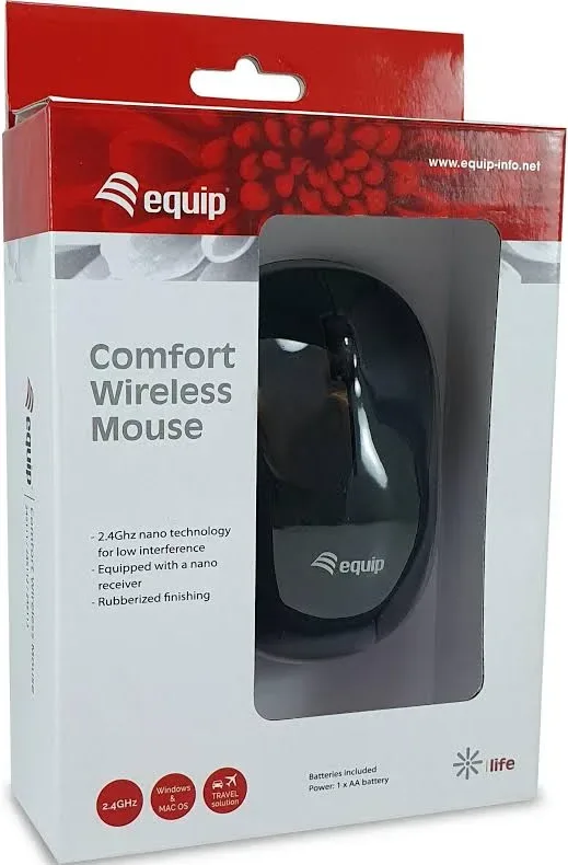 Equip Wireless Mouse 1200 DPI Noir - vue 4