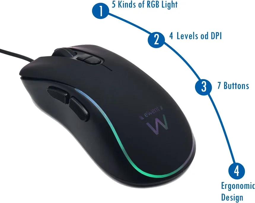 Ewent PL3302 Noir - vue 1