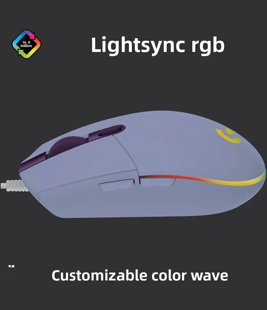 Logitech G102 Lightsync - vue 3