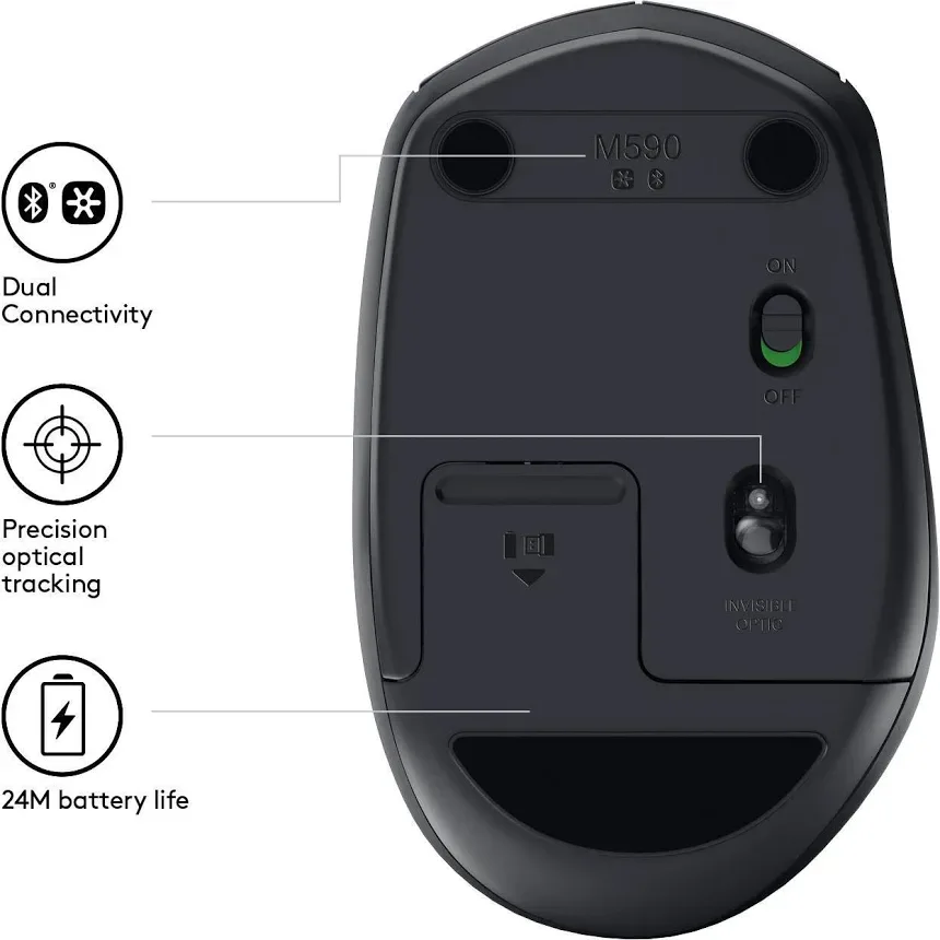Logitech M590 Noir - vue 5