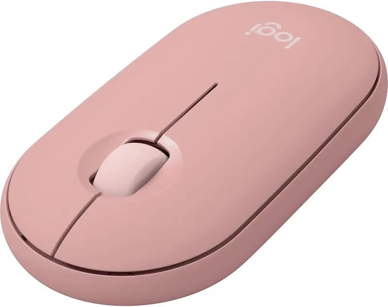 Logitech Pebble Mouse 2 M350s Rose - vue 2