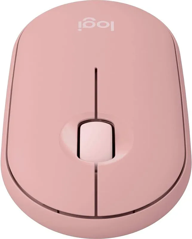 Logitech Pebble Mouse 2 M350s Rose - vue 3