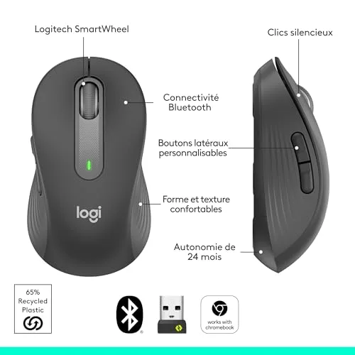 Logitech Signature M650 L Gris - vue 8