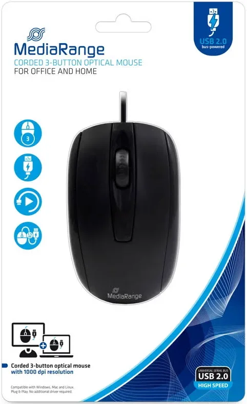 MediaRange MROS211 Noire - vue 2
