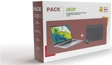 Pack PC portable Acer Aspire Go 15 AG15-42P-R38D 15,6" AMD Ryzen™ 7 16 Go RAM 1 To SSD Argent + Housse + Souris optique sans fil - vue 1