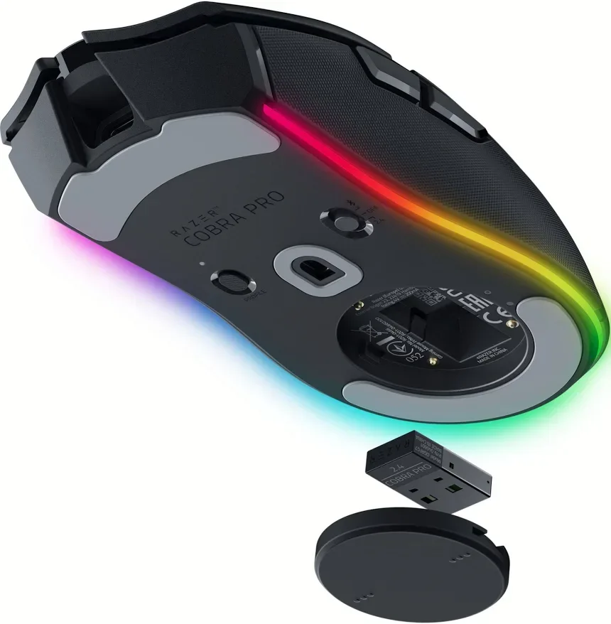 Razer Cobra Pro Noire - vue 3