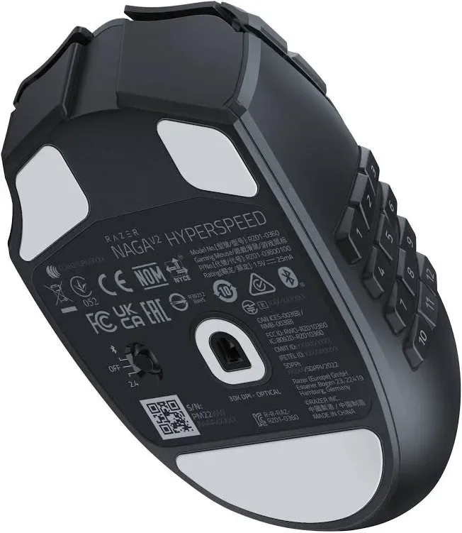 Razer Naga V2 Hyperspeed Noir - vue 4