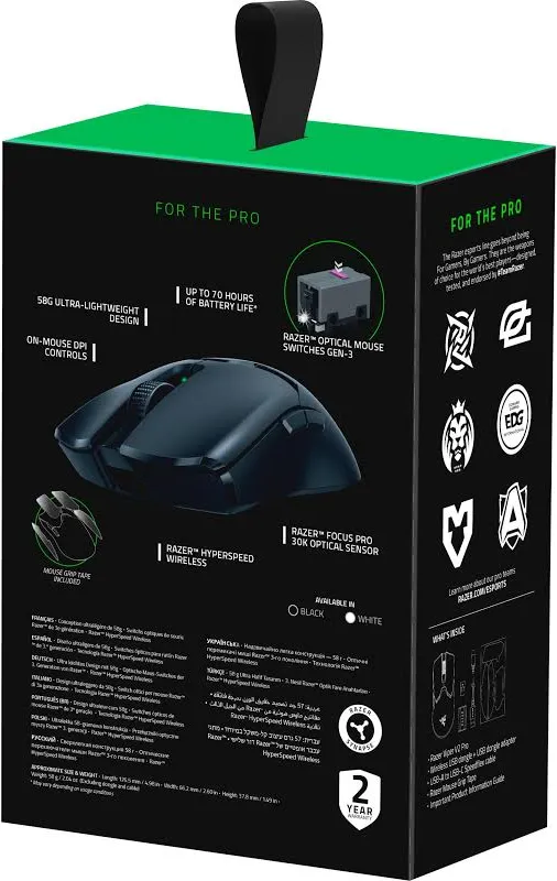 Razer Viper V2 Pro Noir - vue 5