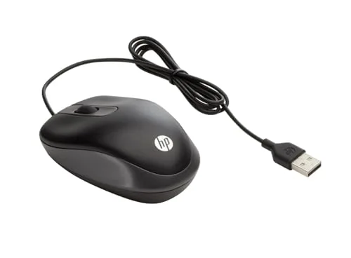 HP Souris de voyage USB filaire optique 1000 dpi