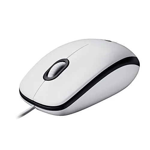 Logitech M100 Souris optique filaire USB 1000 dpi blanche