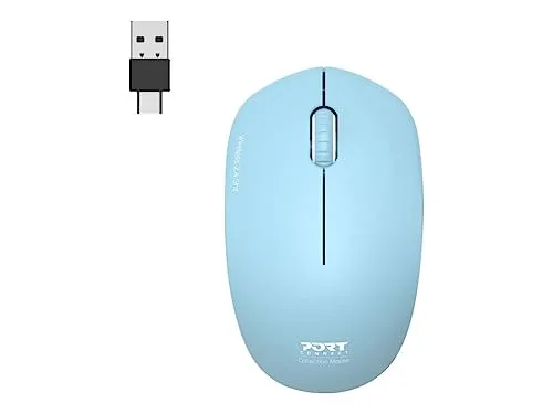 PORT Connect Collection 2 Souris sans fil 2,4 GHz azur