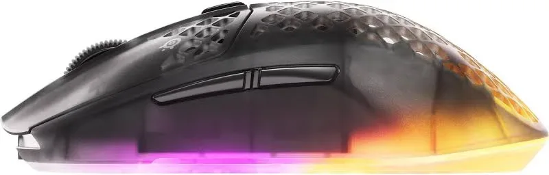 SteelSeries Aerox 3 Wireless Gen 2 Noir Transparent - vue 5
