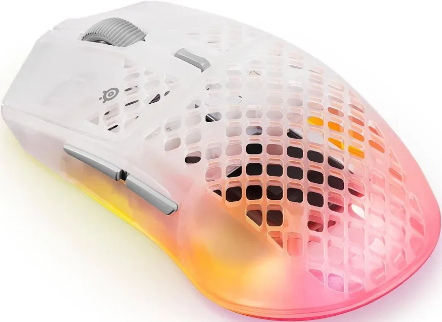 SteelSeries Aerox 3 Wireless Gen 2 Transparent - vue 5