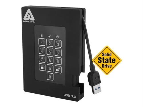 SSD Apricorn Aegis Padlock Fortress A25-3PL256-S512F - 512 Go