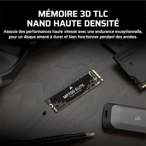 Corsair Elite MP700 SSD 2 To PCIe 5.0 - vue 6