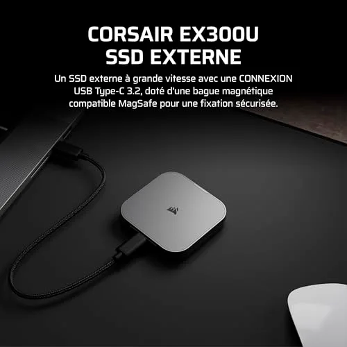 Corsair EX300U 2TB SSD Externe MagSafe - vue 2