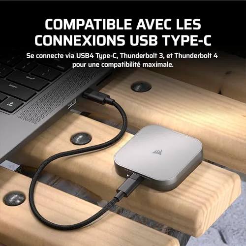Corsair EX400U 2 To USB4 - vue 5