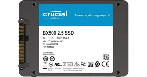 Crucial BX500 500 Go SSD SATA - vue 4