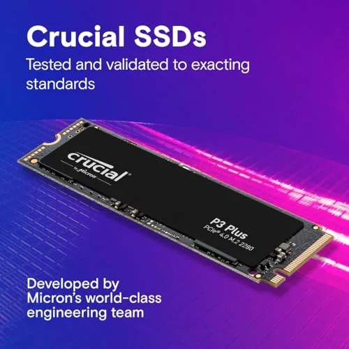 Crucial P3 Plus 500 Go SSD PCIe 4.0 - vue 6