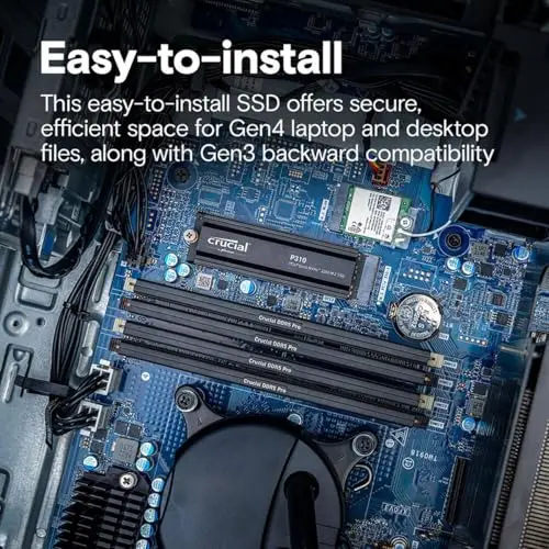 Crucial P310 4TB SSD M.2 PCIe 4.0 - vue 5