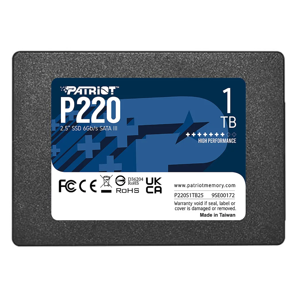 Disque Dur Patriot P220 1TB SSD 2.5" SATA III