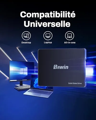 Disque SSD Biwin M100 512 Go SATA3 - vue 6