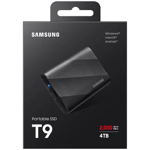 Disque SSD Externe Samsung T9 2 To - vue 3